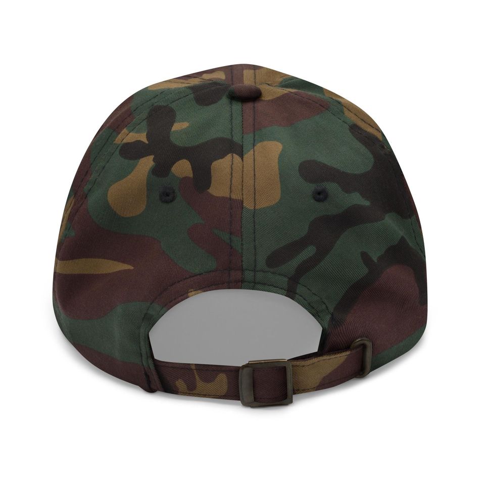 Harris Walz Midwest Dad Hat Orange Camo