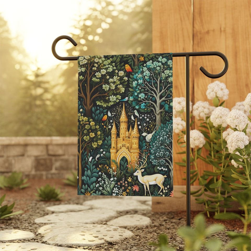 Nature Flag, House cottagecore flag, Enchanted forest, forestcore
