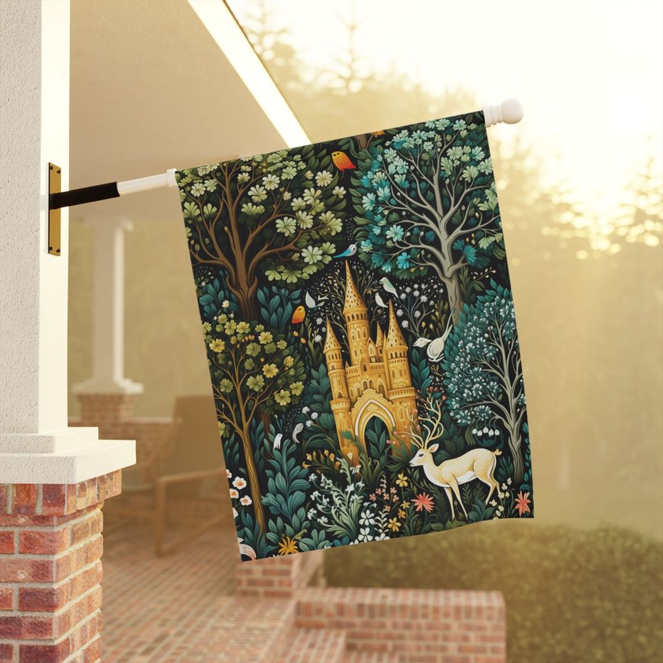 Nature Flag, House cottagecore flag, Enchanted forest, forestcore