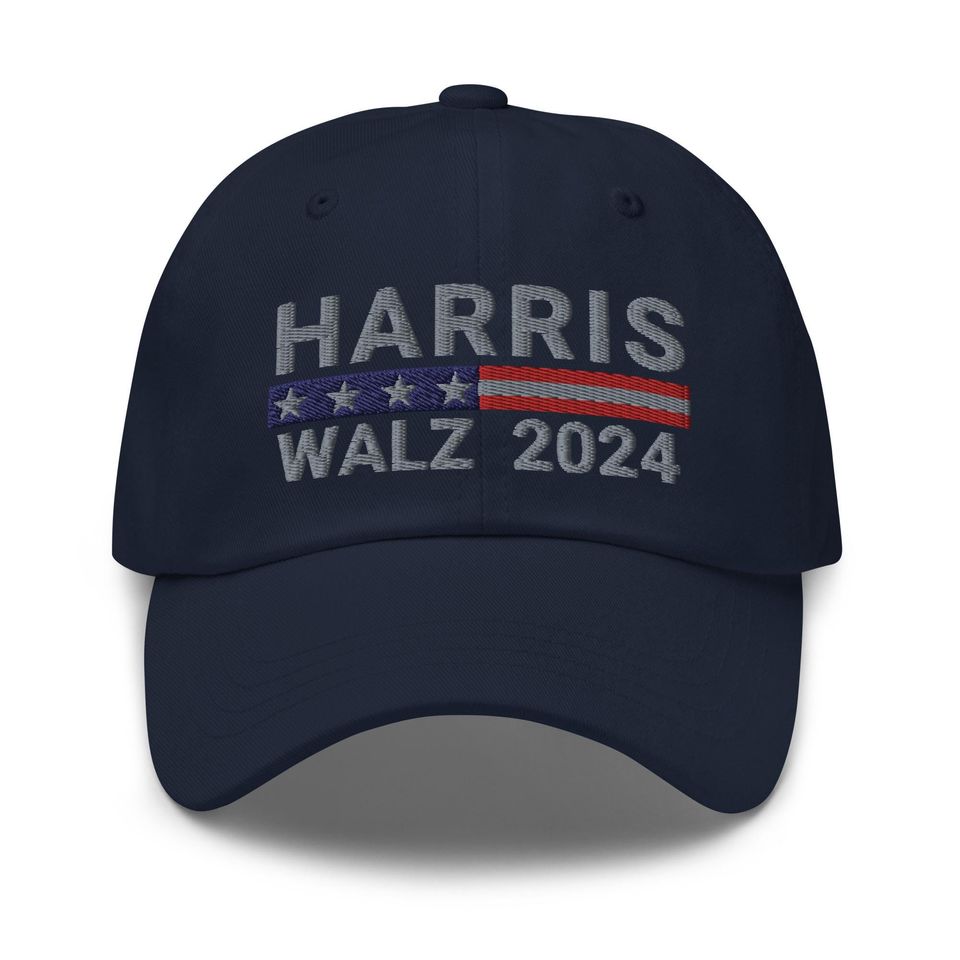 Harris Walz 2024 Hat, President Harris, Embroidered Dad Cap, Harris Walz 2024 Dad Hat