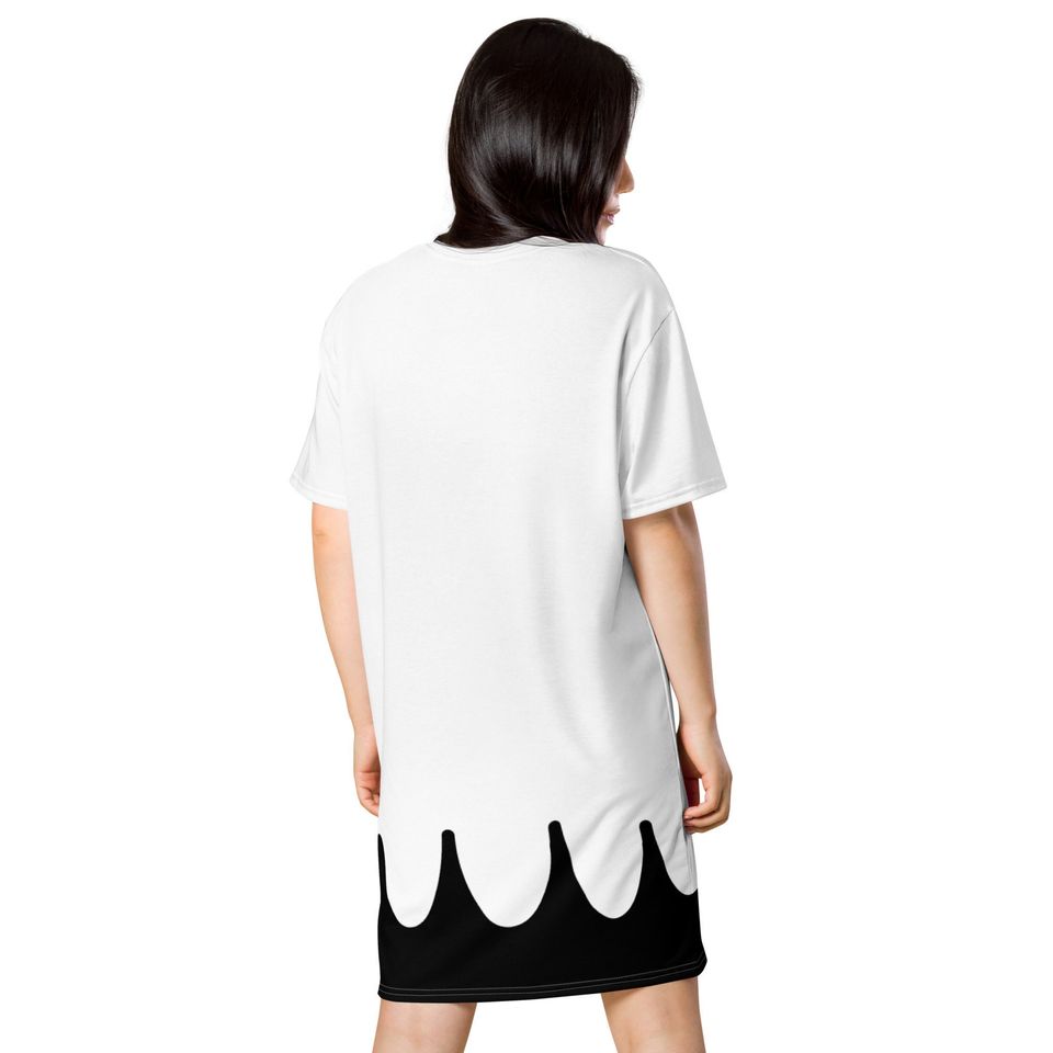Ghost Costume T-shirt dress, Adult Halloween costume, boo