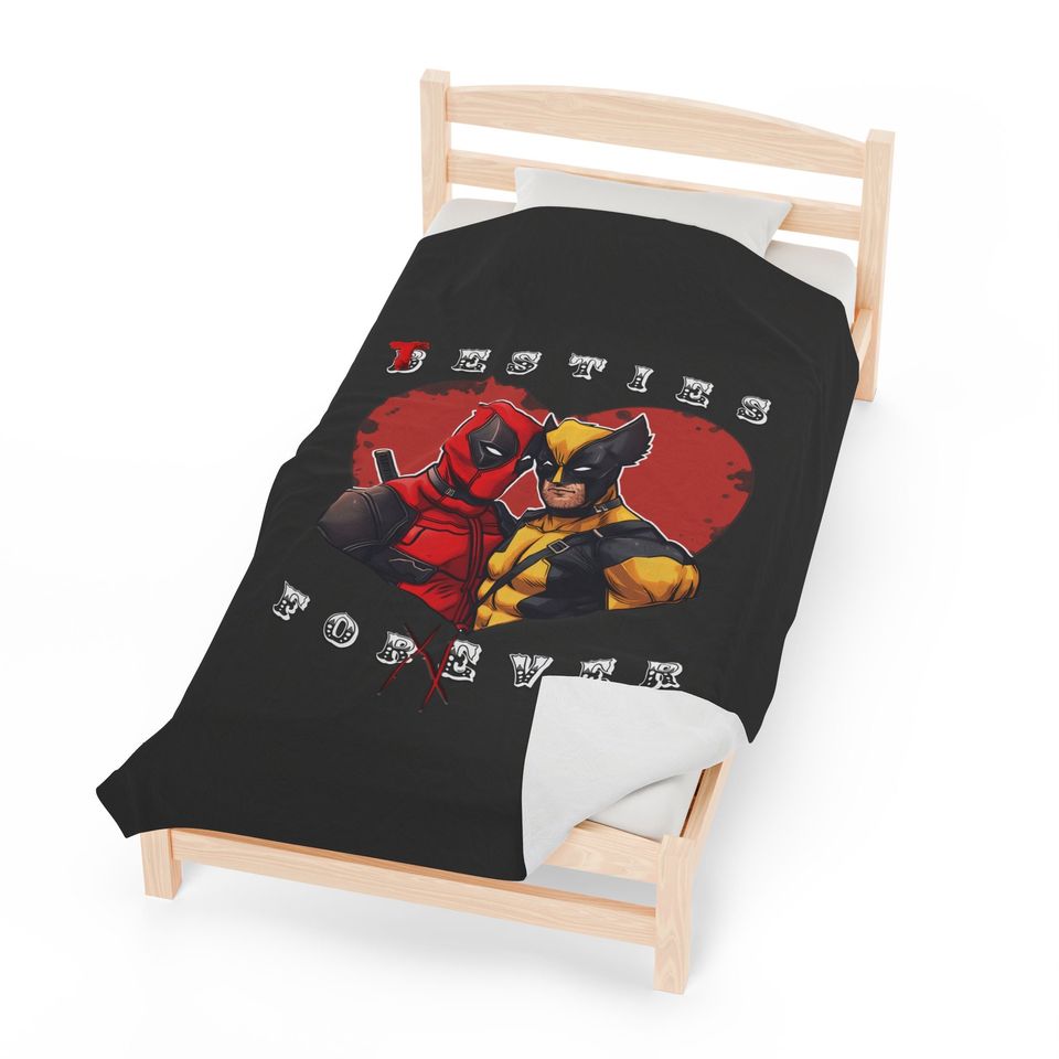 Deadpool and Wolverine, Besties Forever,    Super Soft    Plush Blanket