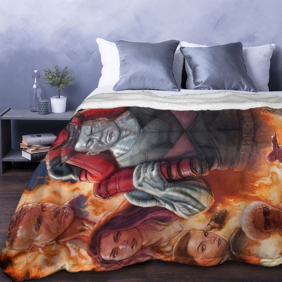 Custom Name Blanket Marvel Deadpool and Colossus Personalized Blankets Birthday Gift