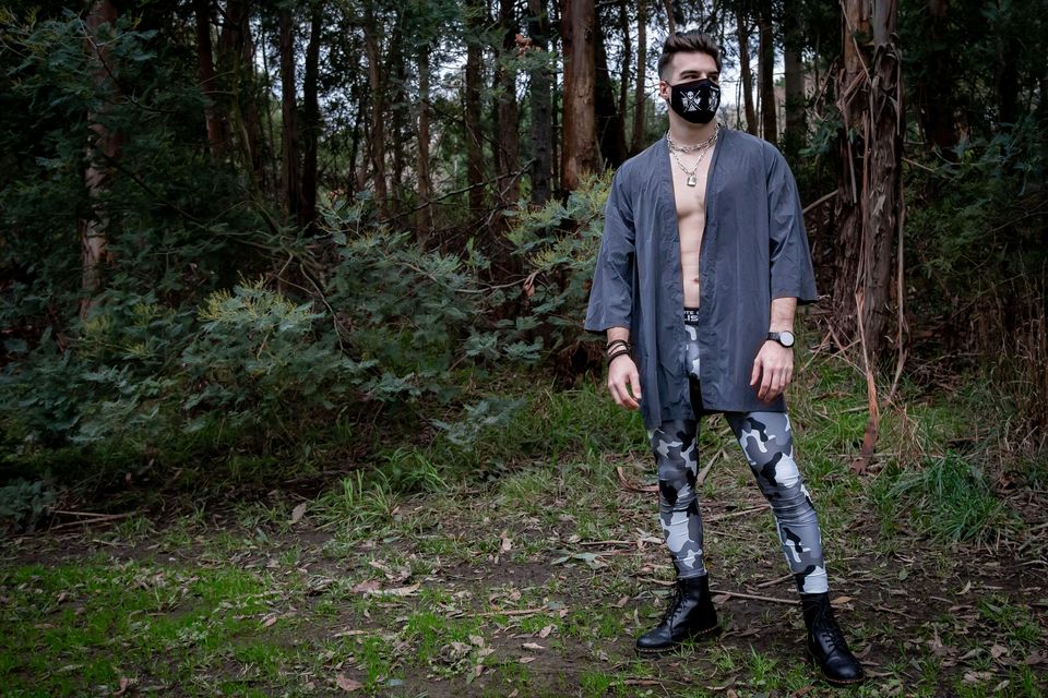 BLACK CAMO Festival Leggings