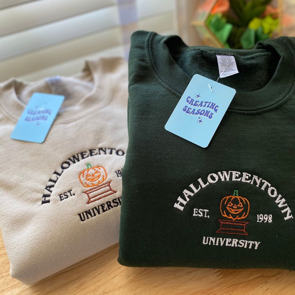 Halloweentown University Embroidered Sweatshirt | Fall Sweater
