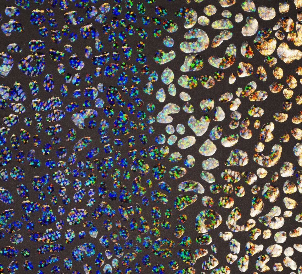 Festival Leggings Men's in Black Holographic Iridescent