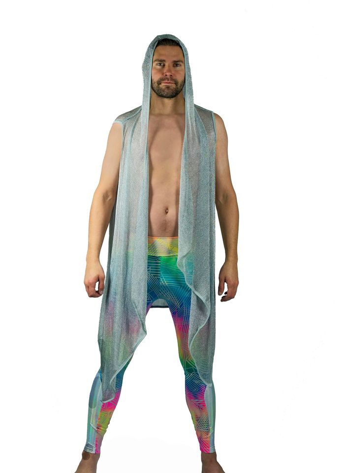 Neon Leggings Meggings Mens Leggings with pockets, EDC Outfit Burning Man