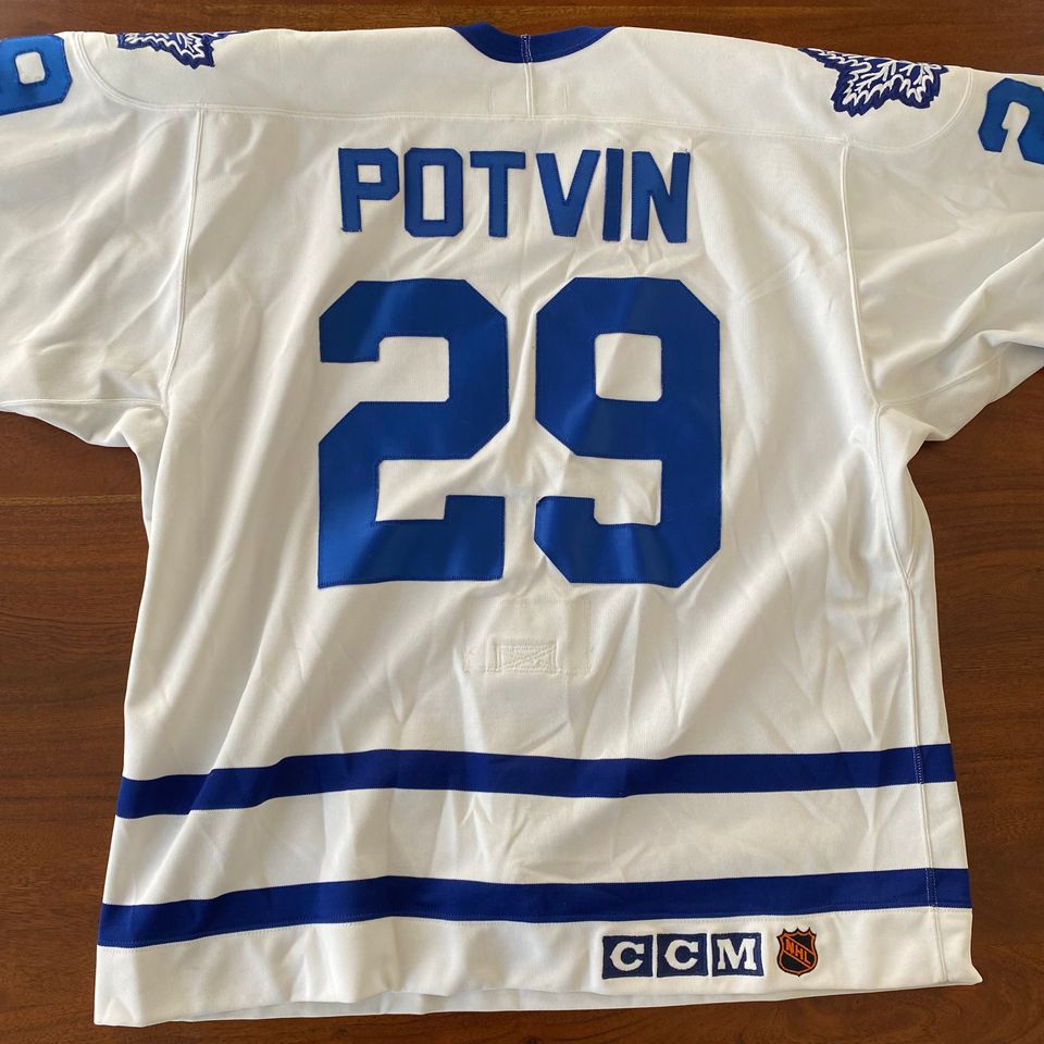 Vintage Authentic 90s Embroidered Felix Potvin Toronto Maple Leafs
