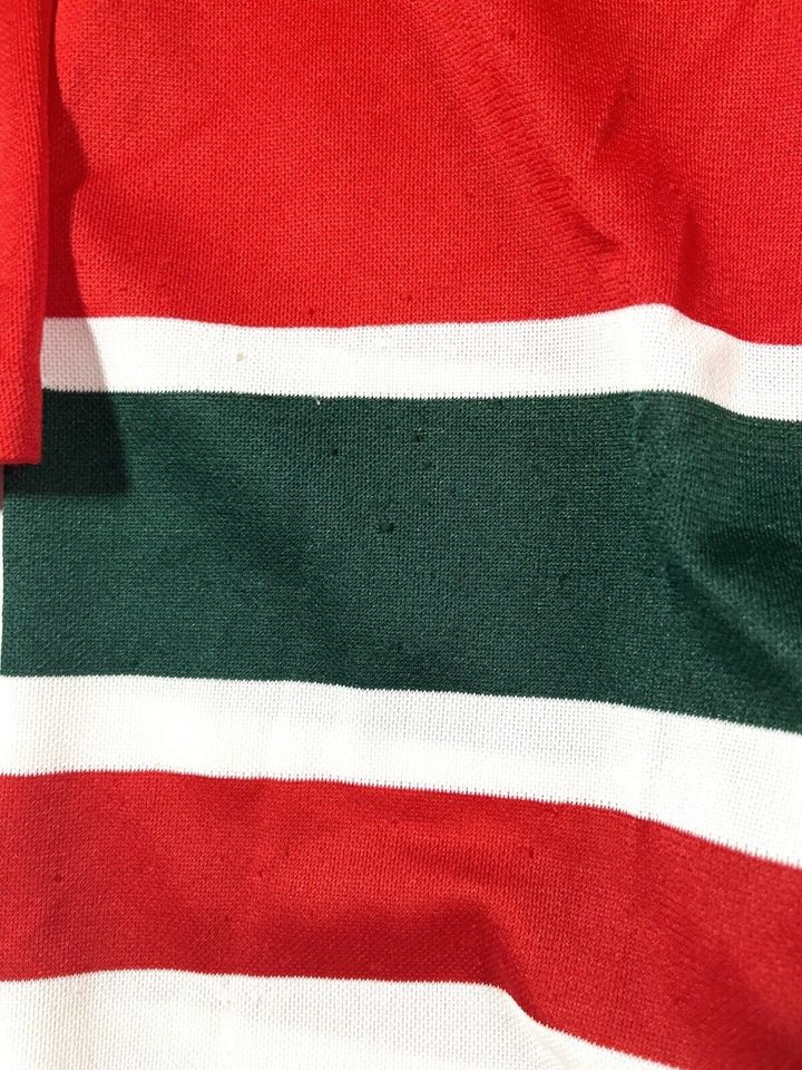 Vintage 1990s New Jersey Devils Christmas Jersey Medium Red Green CCM Maska