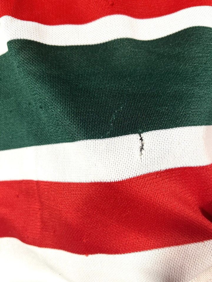 Vintage 1990s New Jersey Devils Christmas Jersey Medium Red Green CCM Maska