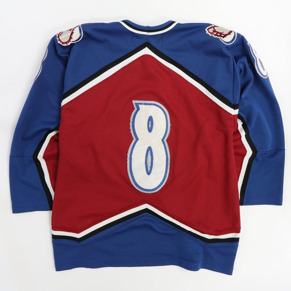 Vintage Colorado Avalanche Sandis Ozolinsh CCM Hockey Jersey Size Large 90s NHL