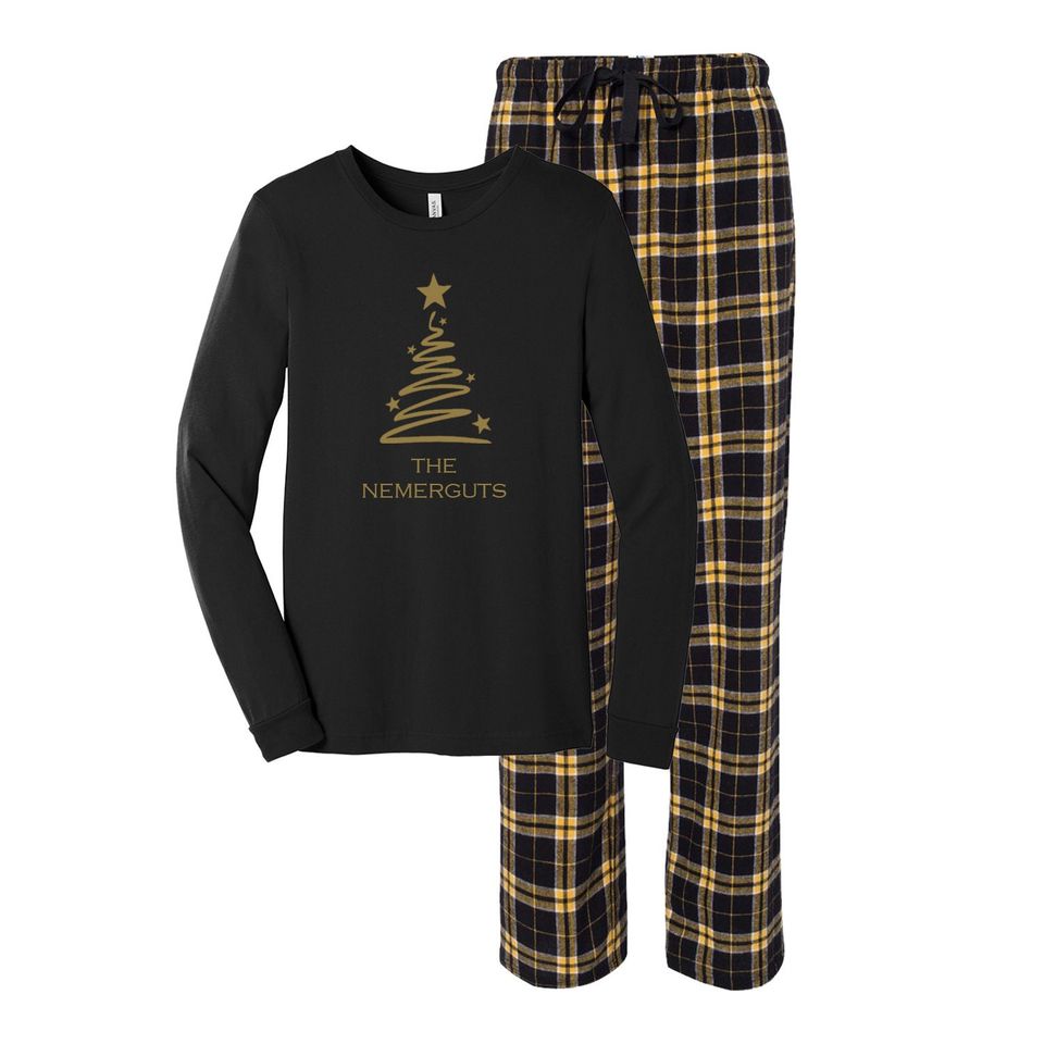 Christmas Tree Pajamas, Personalized Family Pajamas, Merry Christmas Matching Family Pajamas, Christmas Gift, Family Matching Sleepwear