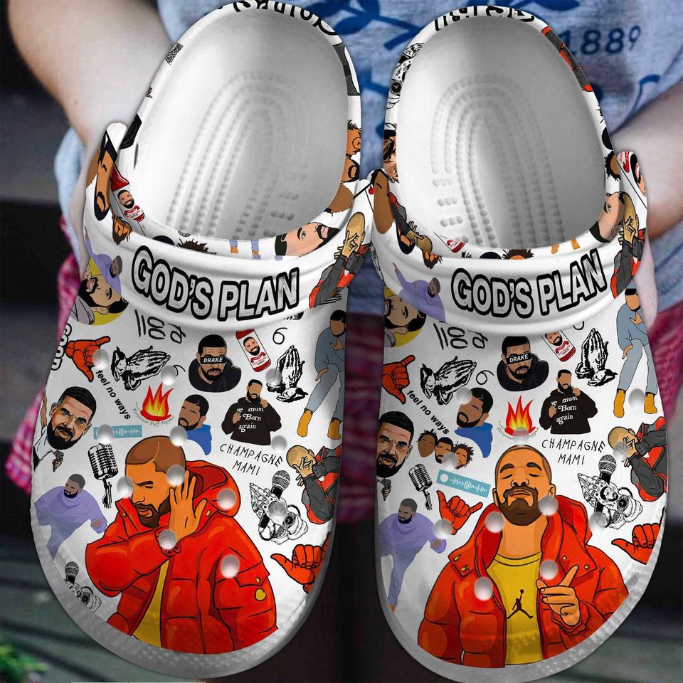 Drake Clogs, Custom Rap Edition, Holiday Present, Gift for Music Lovers