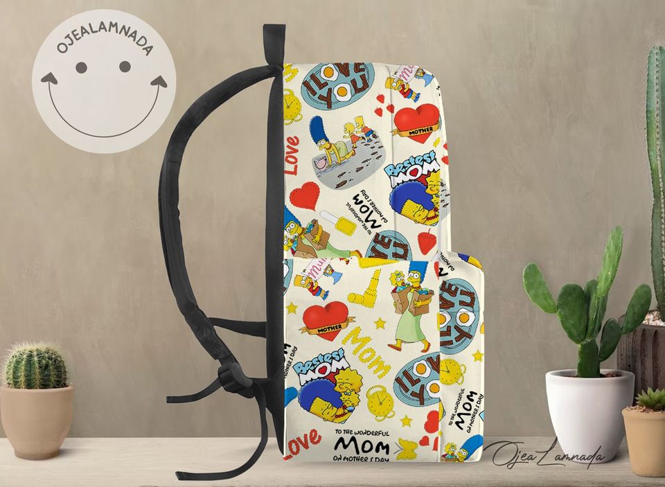 The Simpsons Family Backpack, The Simpsons Back to School Backpack, Kid School Backpack, Backpack Gift
