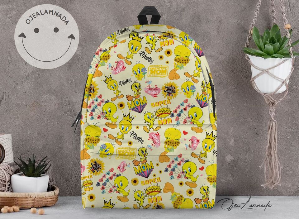 Tweety Bird Backpack, Tweety Bird Back to School Backpack, Kid School Backpack, Backpack Gift