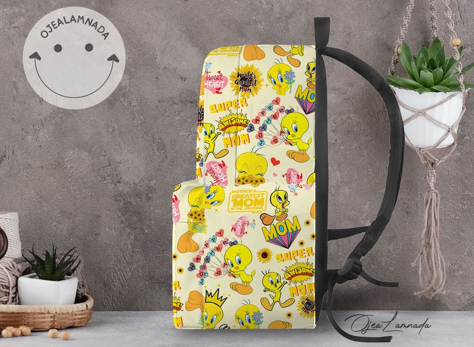 Tweety Bird Backpack, Tweety Bird Back to School Backpack, Kid School Backpack, Backpack Gift