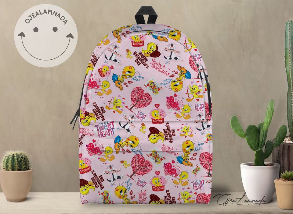 Tweety Bird Backpack, Tweety Bird Back to School Backpack, Kid School Backpack, Backpack Gift