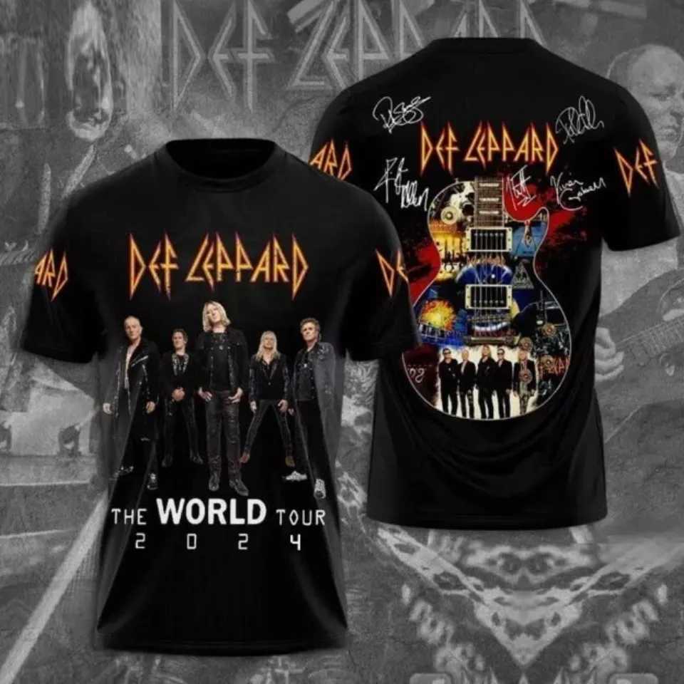 Def Leppard And Journey Summer Stadium Tour 2024 3D T shirts For Men Women