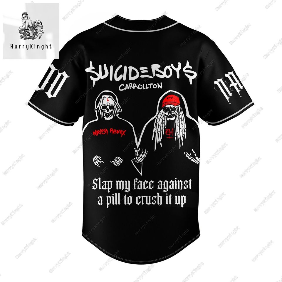 Custom Suicideboy 2024 Tour Baseball Jersey, Suicideboy Grey Day Baseball Shirt, Suicideboy Jersey Shirt,Suicideboy Shirt For Men Women