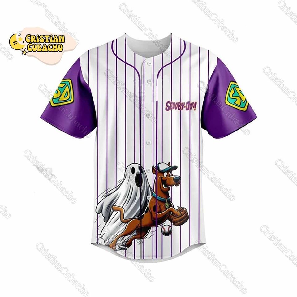 Halloween Scooby-Doo Baseball Jersey, Personalized Trick Or Treat Shirt