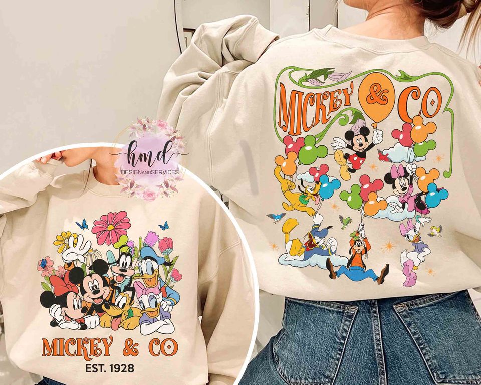 Two-Side Disney Mickey & Co Est 1928 Vintage T-shirt
