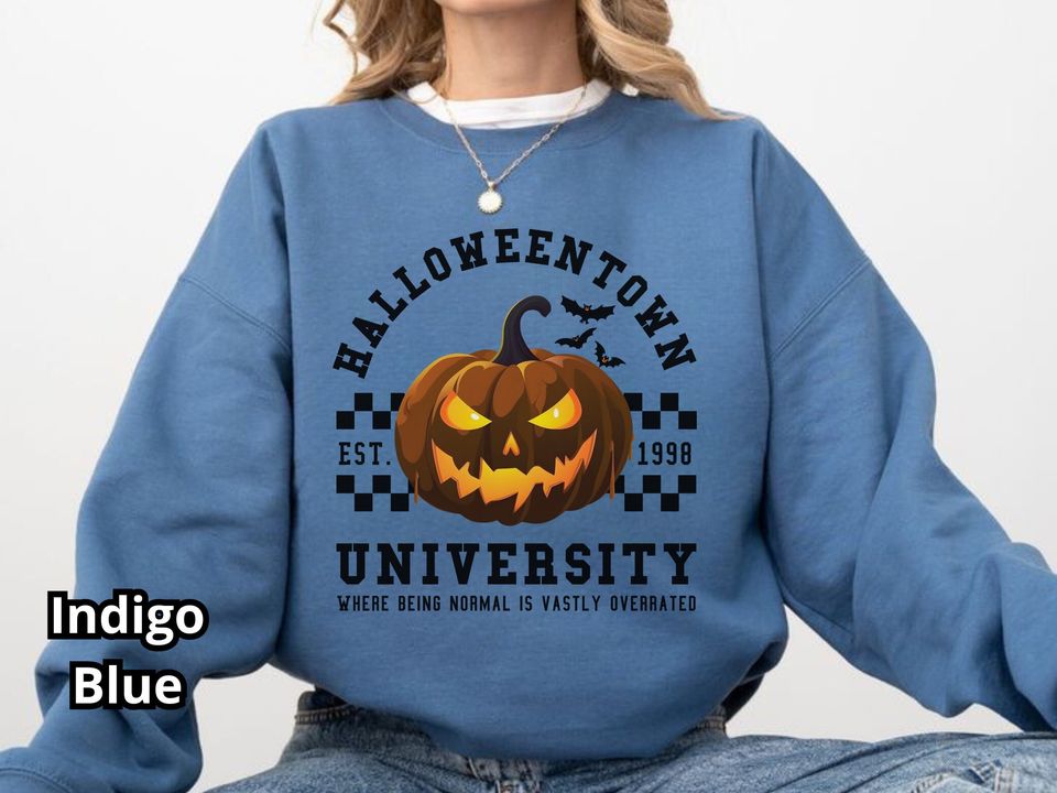 Halloweentown 1998 Back and Front Sweatshirt, Retro Halloween Town