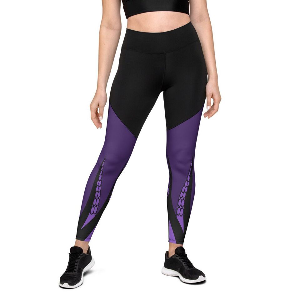 Purple Tentacles Sports Leggings
