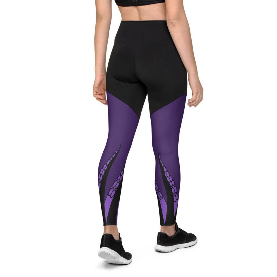 Purple Tentacles Sports Leggings