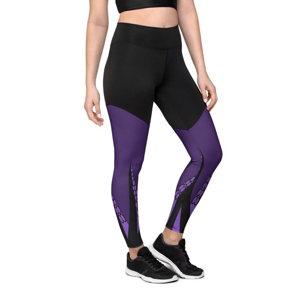 Purple Tentacles Sports Leggings