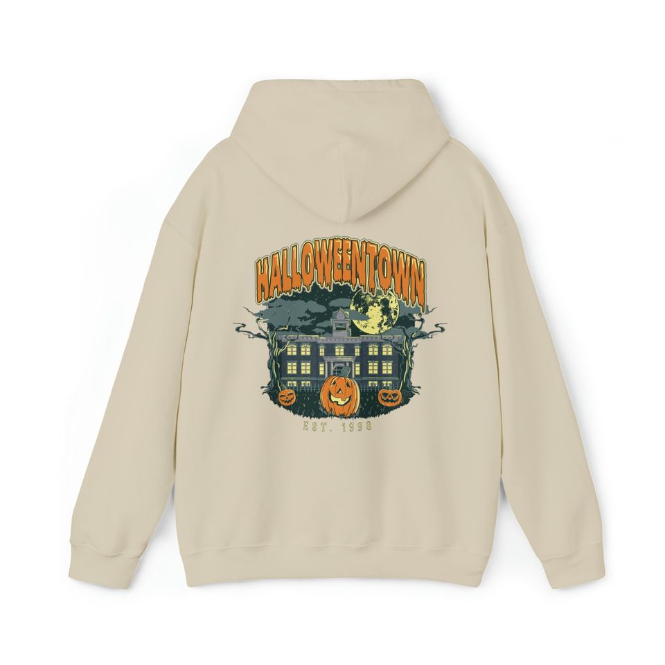 Halloween Town Hooded  Soft Cozy Hoodie