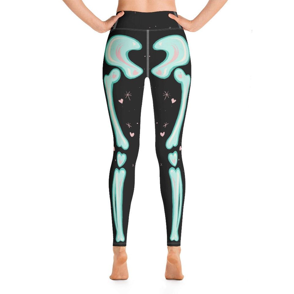 Adorabones Black & Seafoam Leggings
