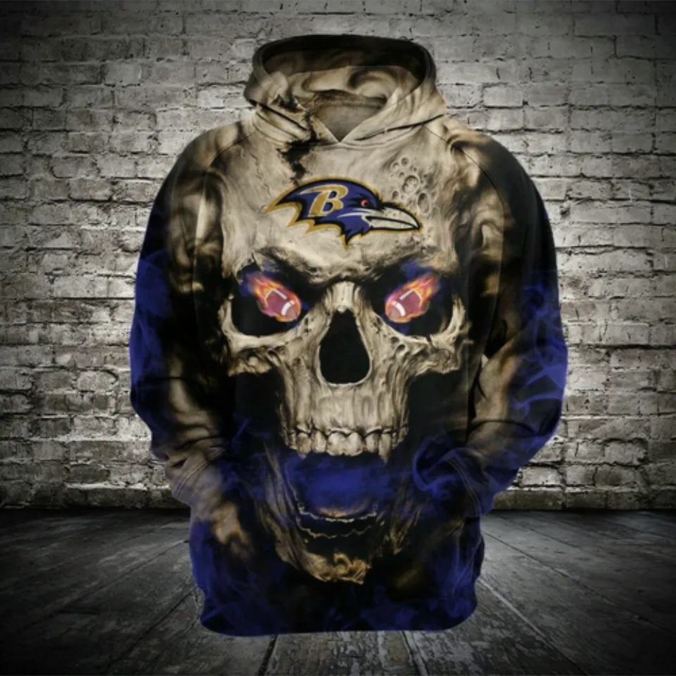 Baltimore Ravens Hoodies Men's Hooded Sweatshirts Pullover Jacket Coat