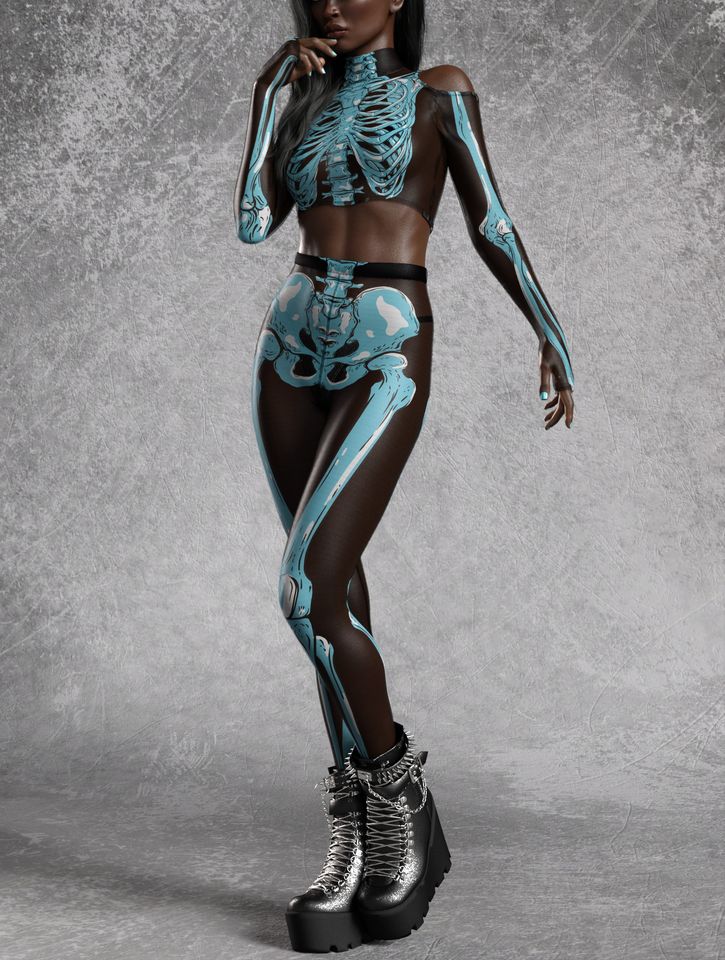 Skeleton Leggings Women, Mesh Halloween Leggings Women