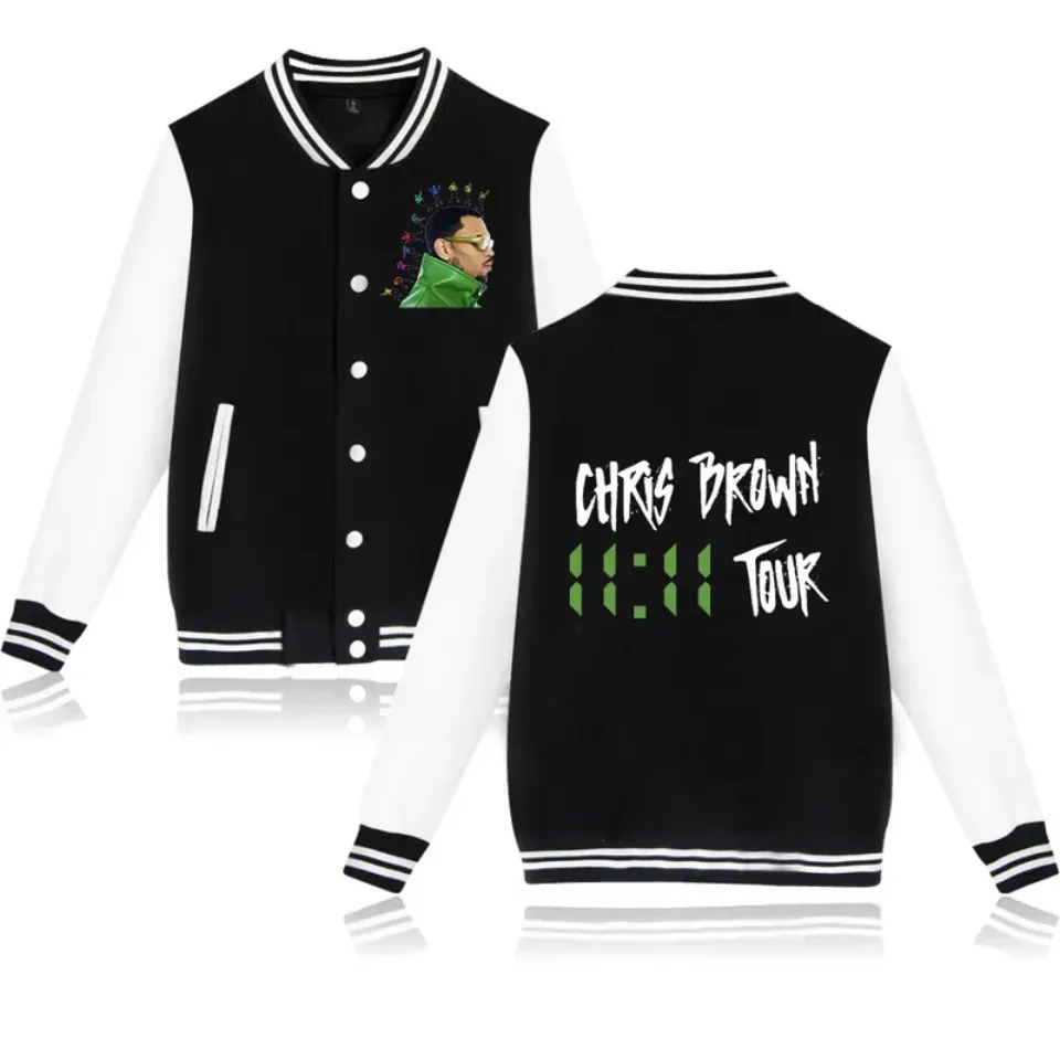 Chris Brown THE 11:11 TOUR Baseball Jacket