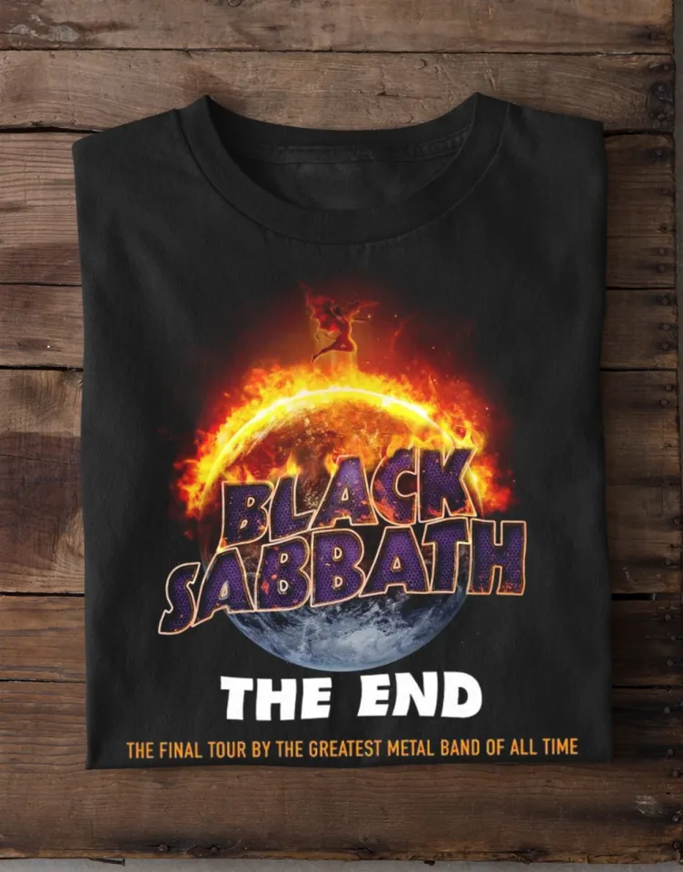 Black Sabbath The Final Tour 2016 T-Shirt Short Sleeve Black Men