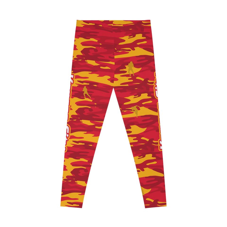 Kansas City Football Camo Leggings, Yoga Legging, Sport Leggign, Football Lover Gift, Gift For Women, Birthday Gift