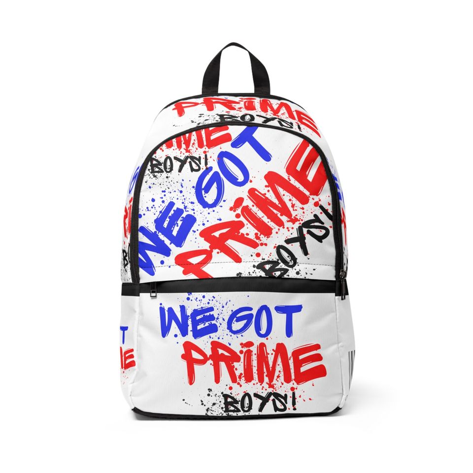 We Got Prime Fabric Backpack / School / Spring / Prime boys / Youtube / Trending / Cool / Unique Gift For him and her