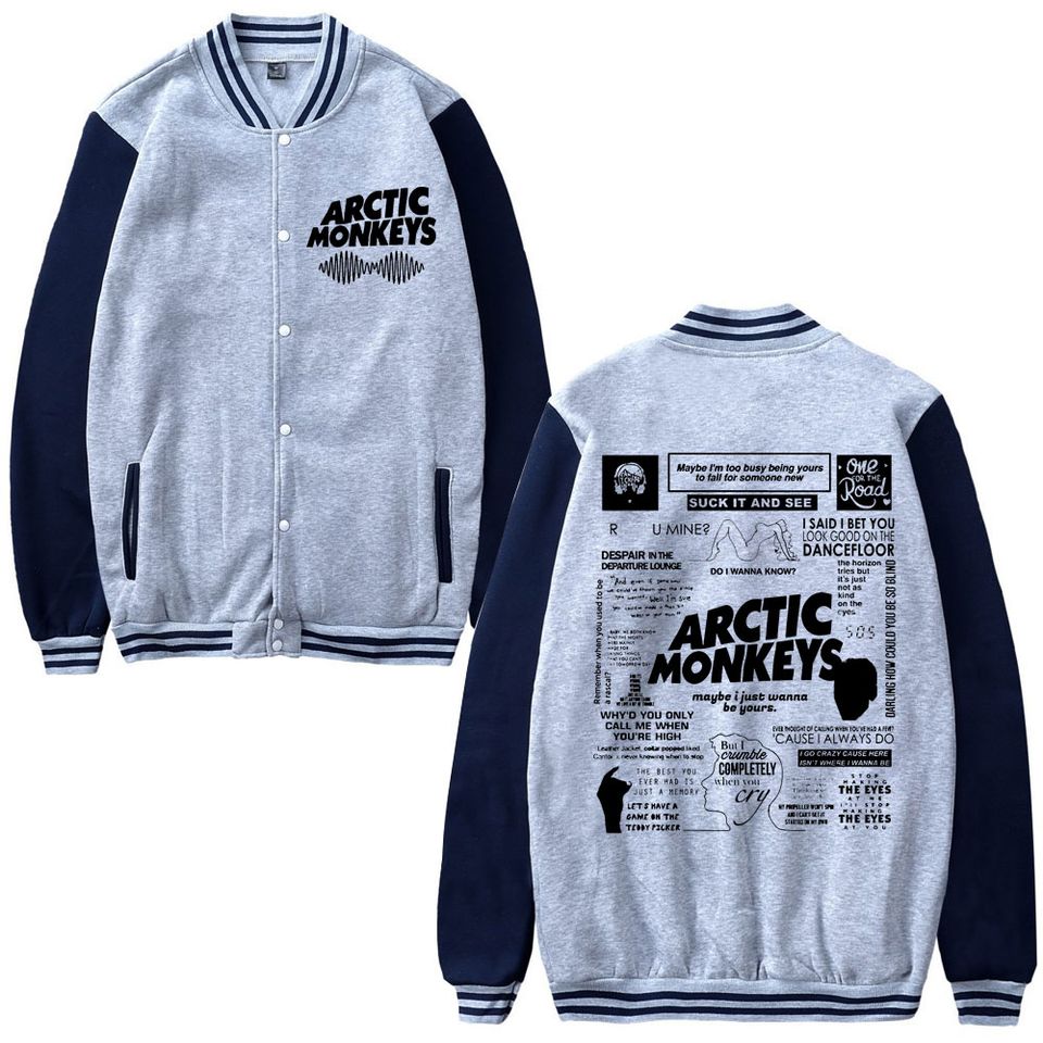 Retro Arctic Monkeys Music Tour Baseball Jacket