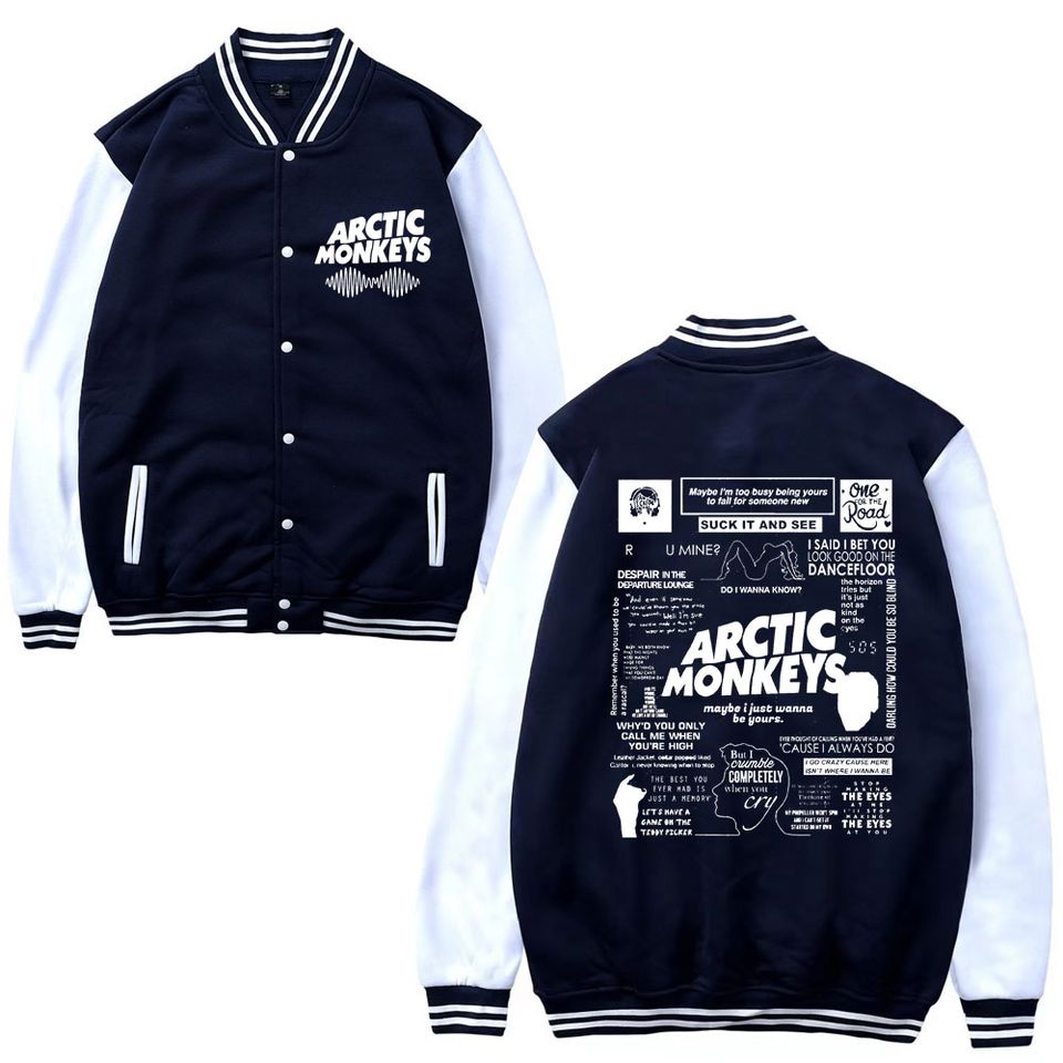 Retro Arctic Monkeys Music Tour Baseball Jacket
