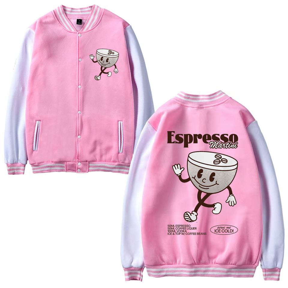 Funny Espresso Martini Cocktail Baseball Jacket
