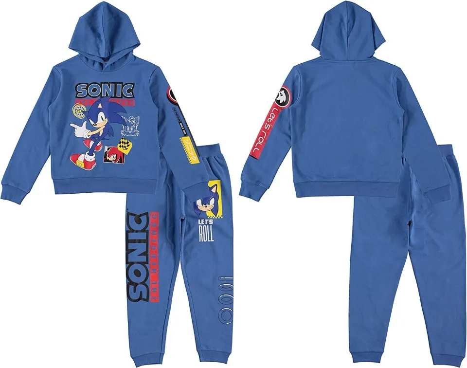 Boys Sonic Hoodie Joggers Sets