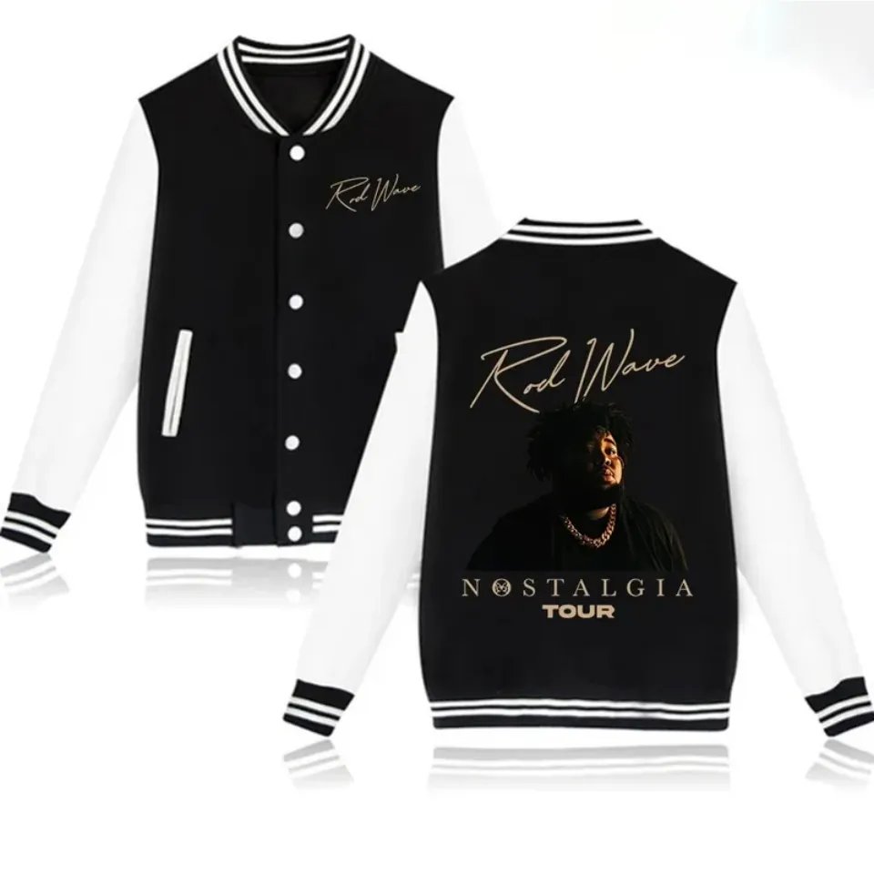 Rod wave music print trend Baseball Jacket