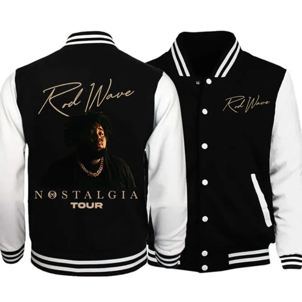 Rod wave music print trend Baseball Jacket