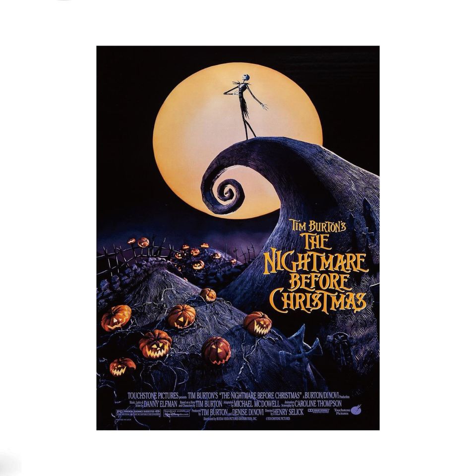 The Nightmare Before Christmas Movie Poster Print, Room Decor, Movie Art, Gifts for Him/Her, Wall Art Print