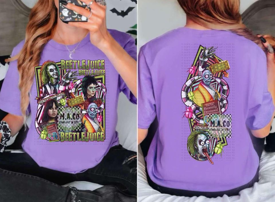 Beetlejuice Halloween Tshirt beetleguise shirt merch