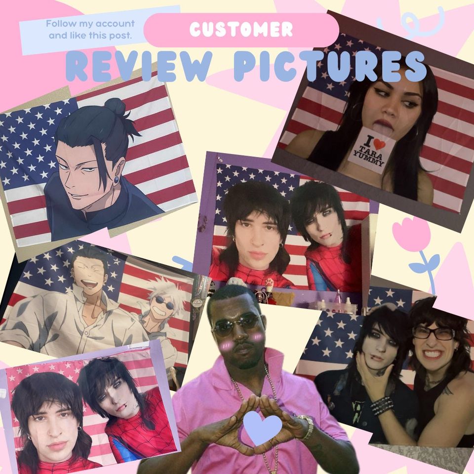 Tyler the Creator Pink American fan-made Flag Wall Tapestry/ Wall decor