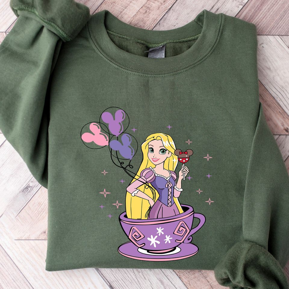 Princess Rapunzel Sweatshirt, Retro Disney Rapunzel Sweatshirt