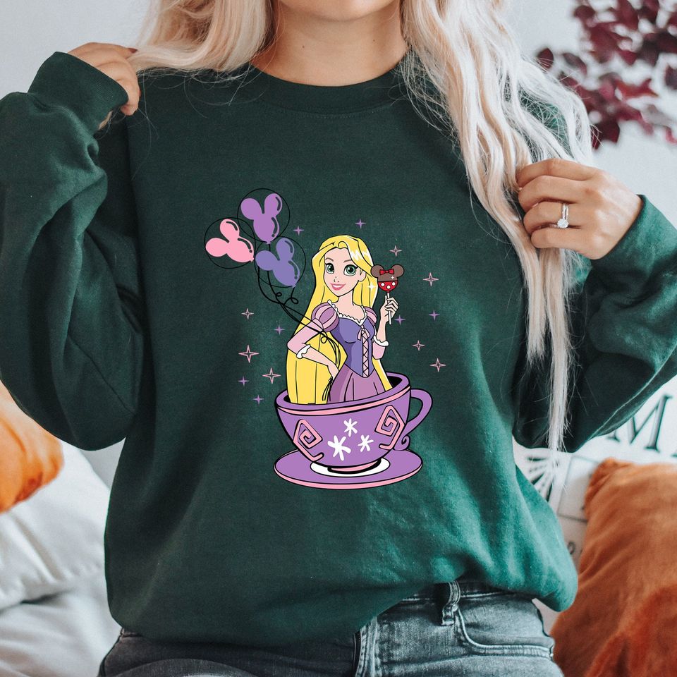 Princess Rapunzel Sweatshirt, Retro Disney Rapunzel Sweatshirt