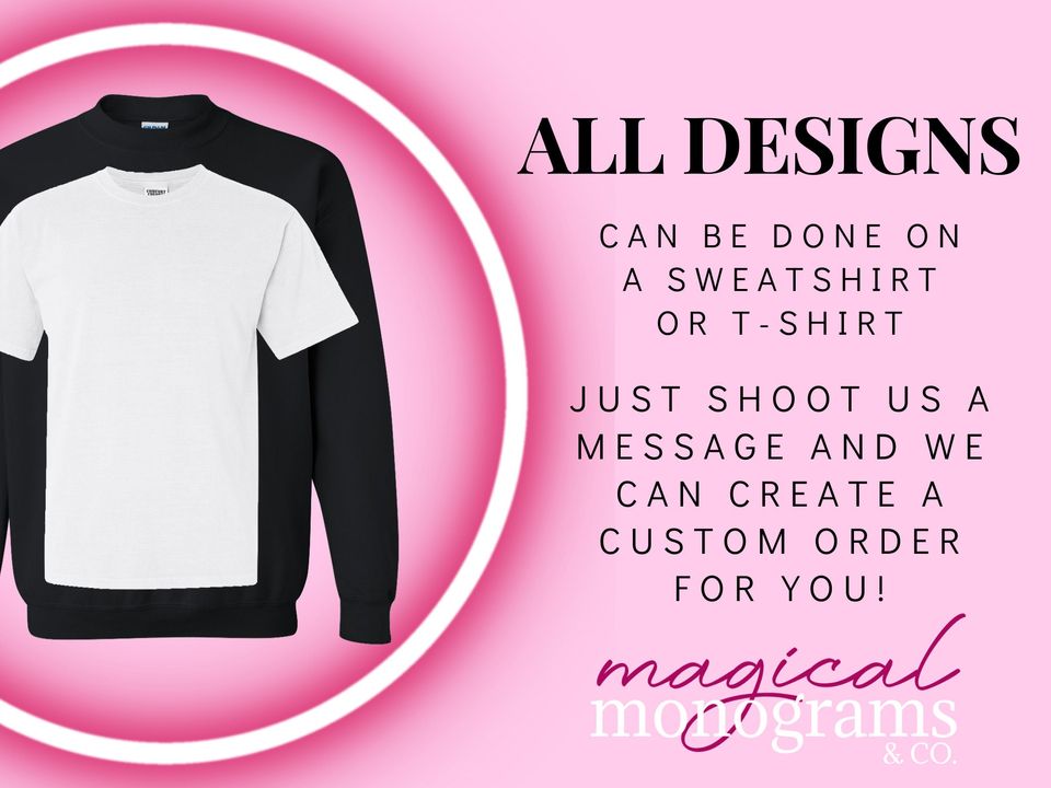 Disney Sketch Dooney Monogram Embroidered Sweatshirt