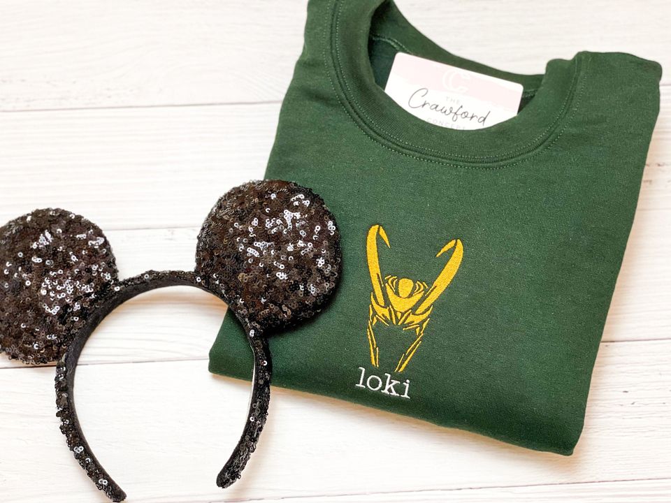 Loki Embroidered Sweatshirt | God of Mischief | Avenger Universe